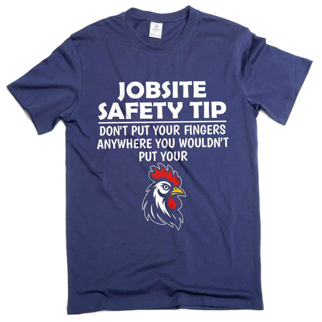 Men's Jobsite Safety T-shirt Humor Humorous Funny Saying product image 3