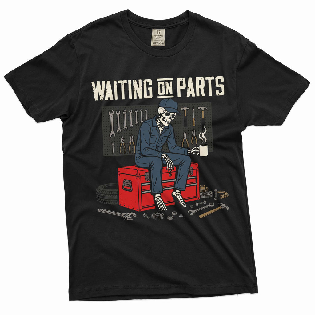 Waiting on Parts Shirt, Funny Mechanic Auto Gift, Garage Tee product image 2