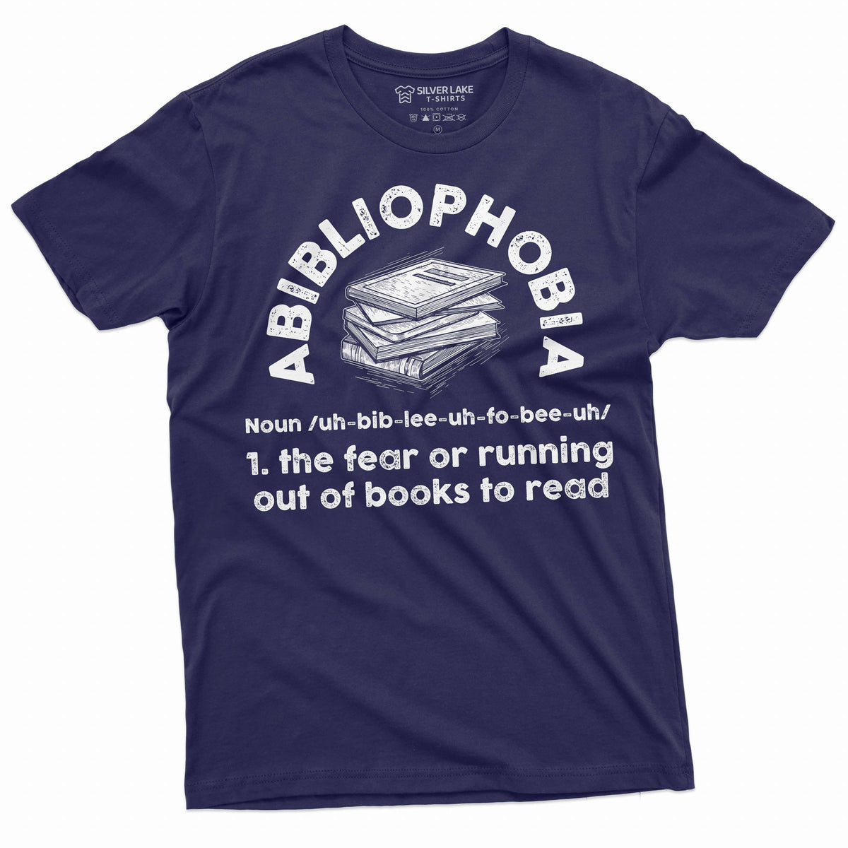 Book Lover shirt Abibliophobia fear of running out of books product image 3