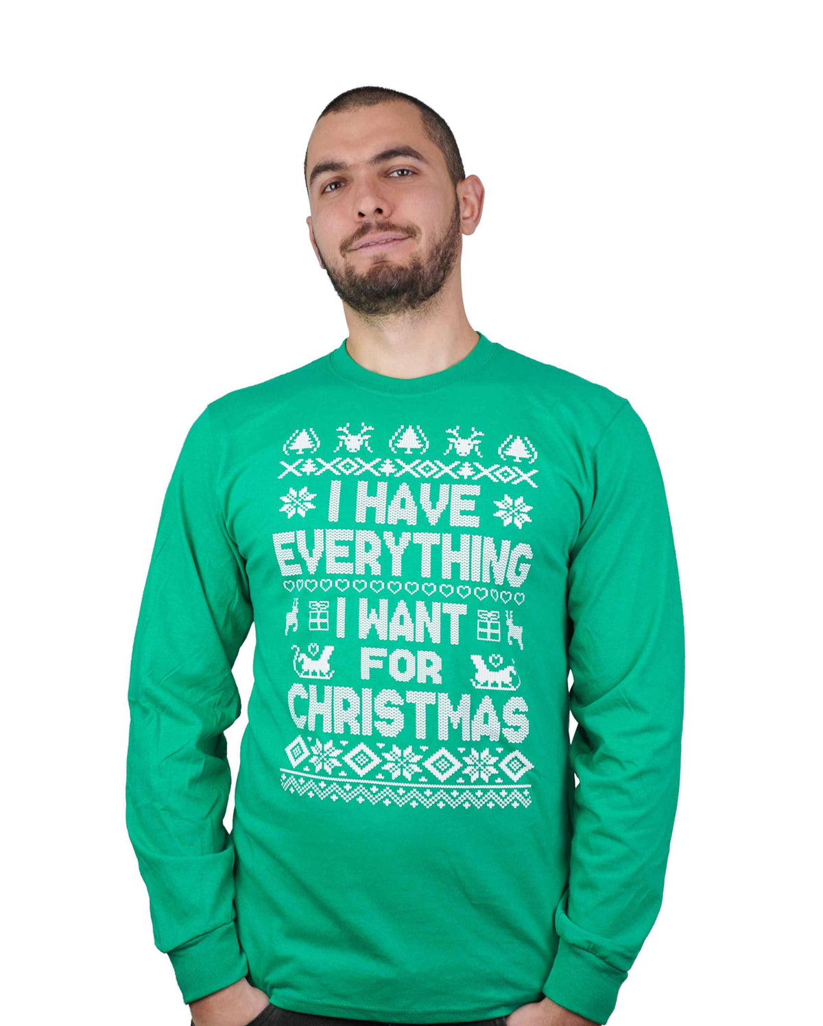 Christmas matching long sleeve green red shirts I have product image 2