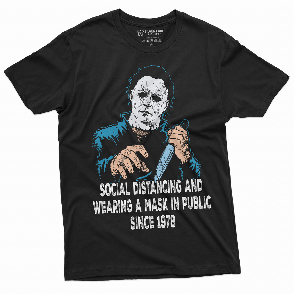 Social Distancing and Wearing Mask Funny Halloween Horror product image 8