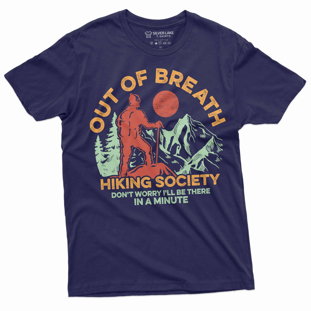 Out of breath hiking society T-shirt Hiker shirt nature tee product image 3
