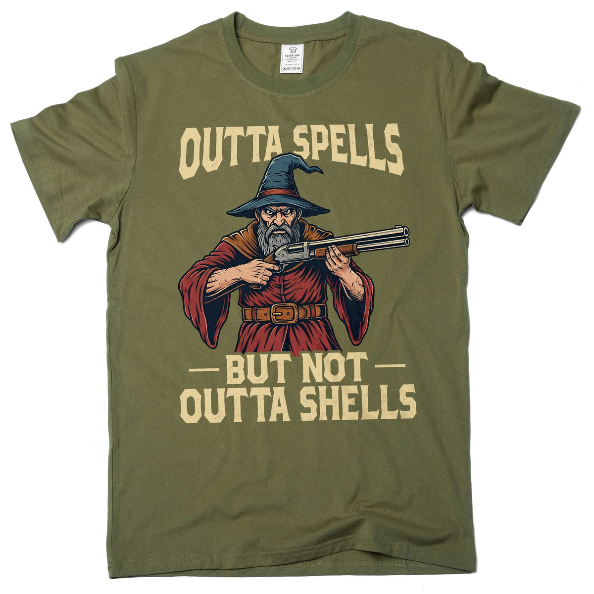 funny outta spells but not shells humorous wizard magician product image 4