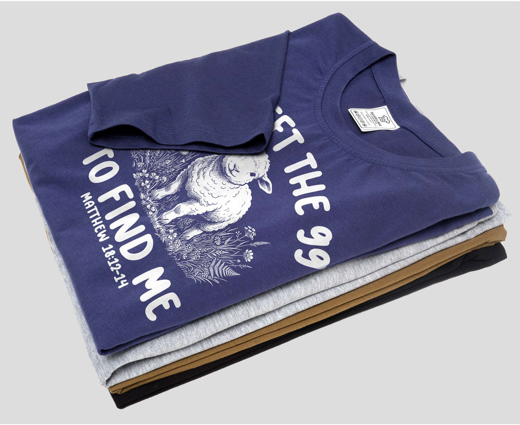 He Left The 99 To Find Me Shirt Christian Faith Lost Sheep product image 6