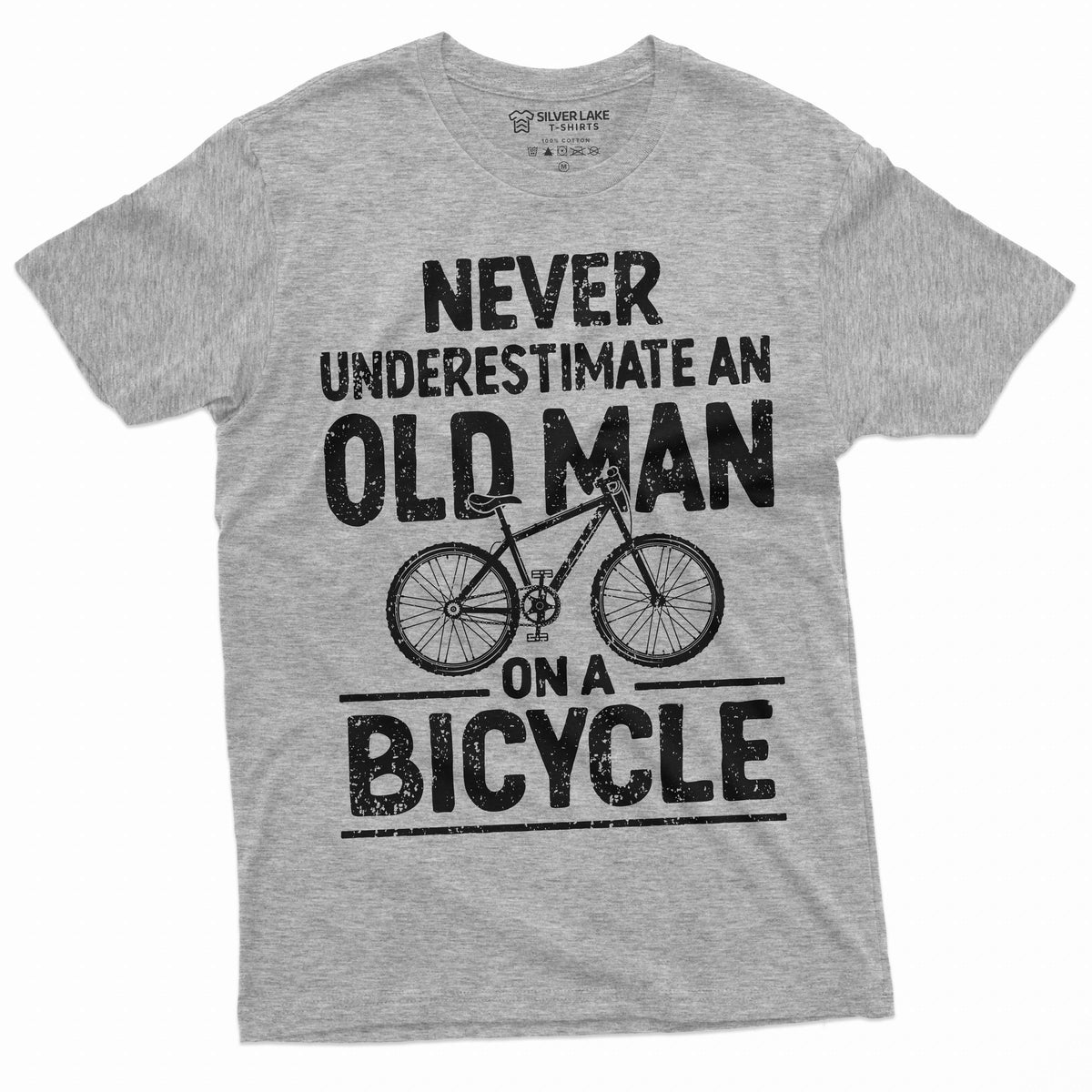 Men's Funny Grandpa Papa Bicycle T-shirt Biker bike product image 5