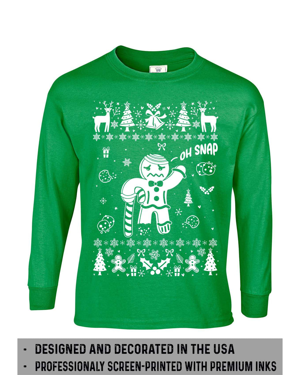Couple Christmas funny outfits Men's Green Women's red ugly product image 5