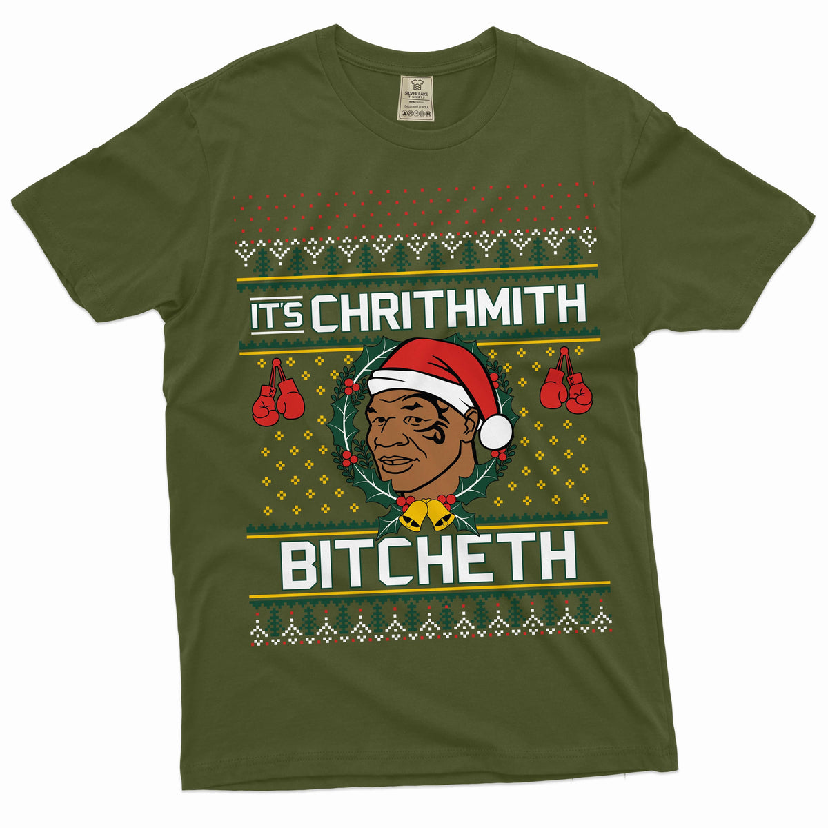 Funny Christmas Shirt Mike Tyson It's Chrithmith Bicheth product image 4