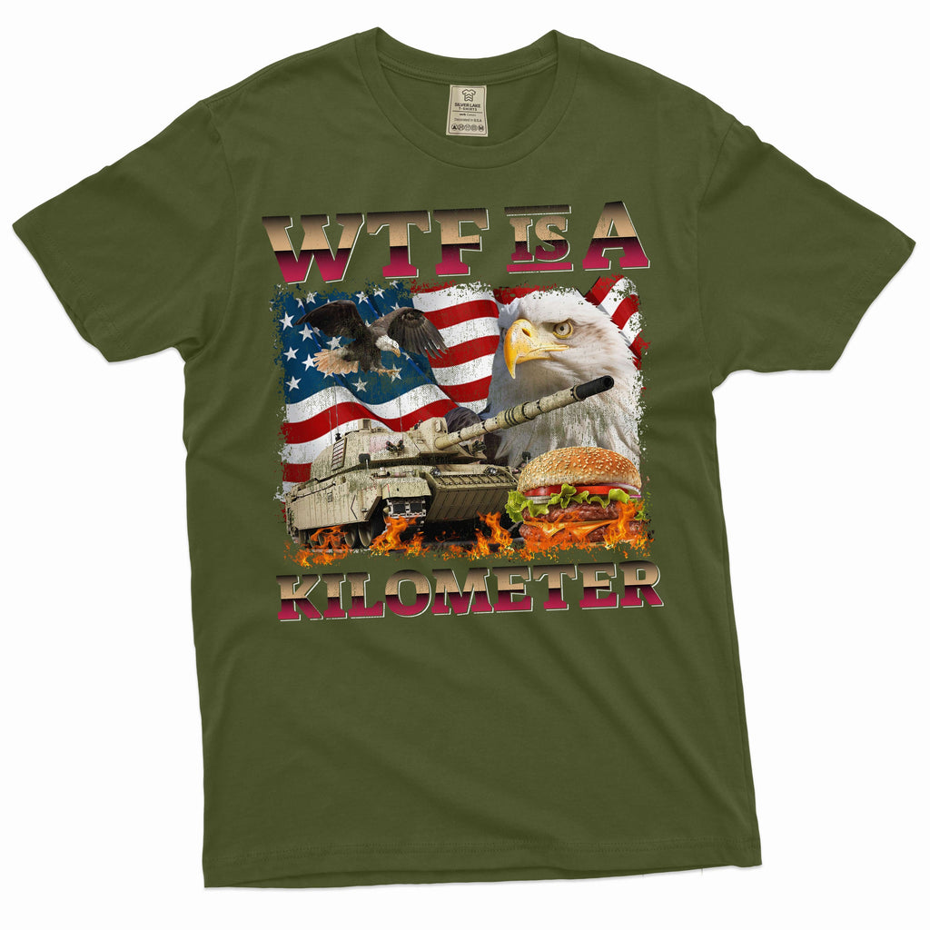Men's Funny 4th of July WTF is a Kilometer T-shirt product image 4