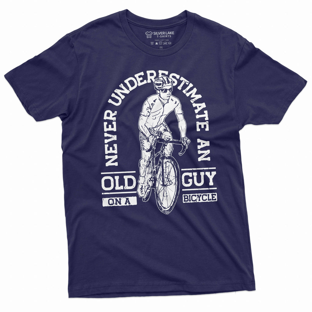 Men's Bicycle Bike T-shirt Old guy on Papa Dad Grandpa product image 3