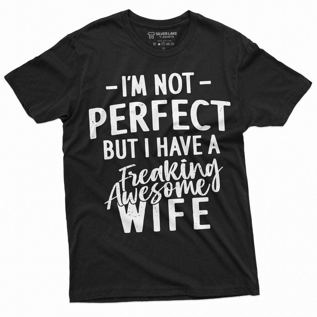 Men's Funny I have Awesome Wife T-shirt Valentine's Day product image 1