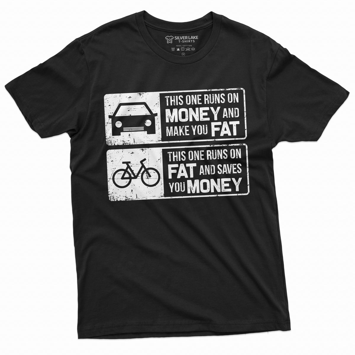 Bike T-shirt Biker Cyclist VS Car Tee Shirt Healthy product image 9