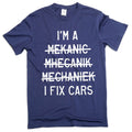 Men's funny mechanic T-shirt I fix cars garage papa dad product image 1