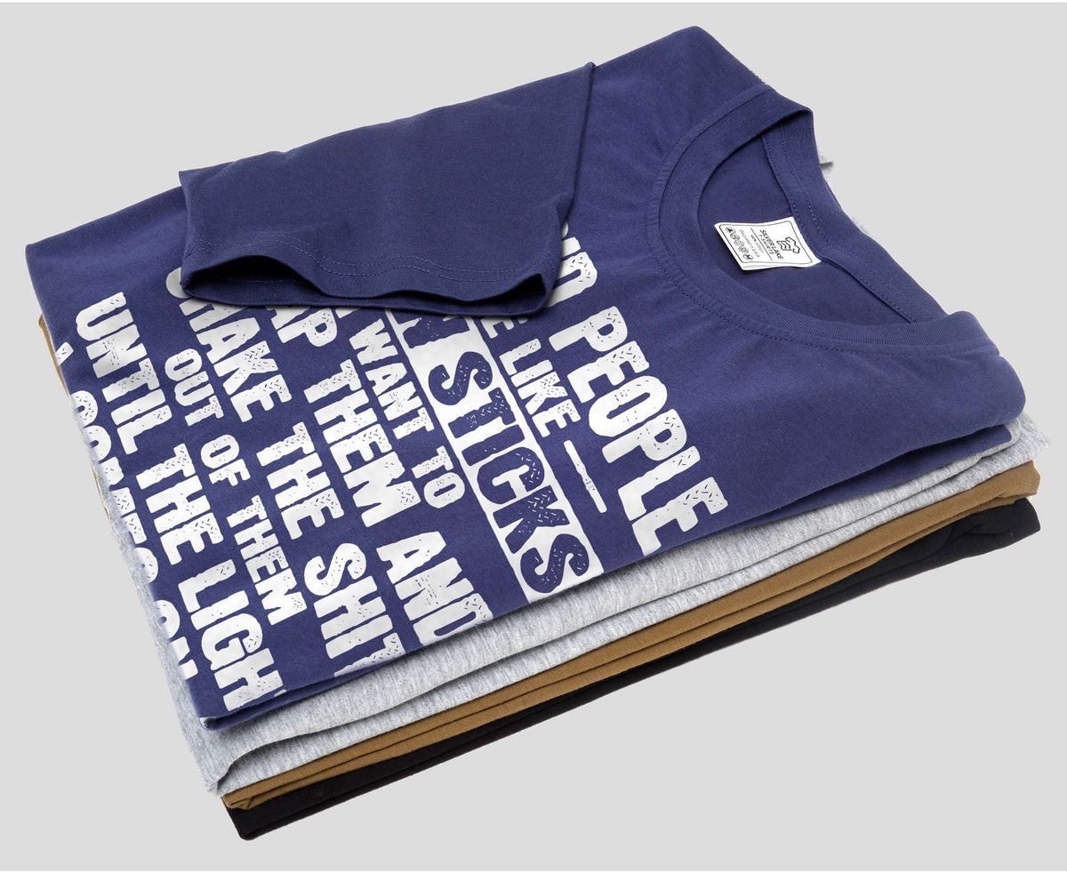 Funny sarcastic Stupid people are like glow sticks Tee product image 6