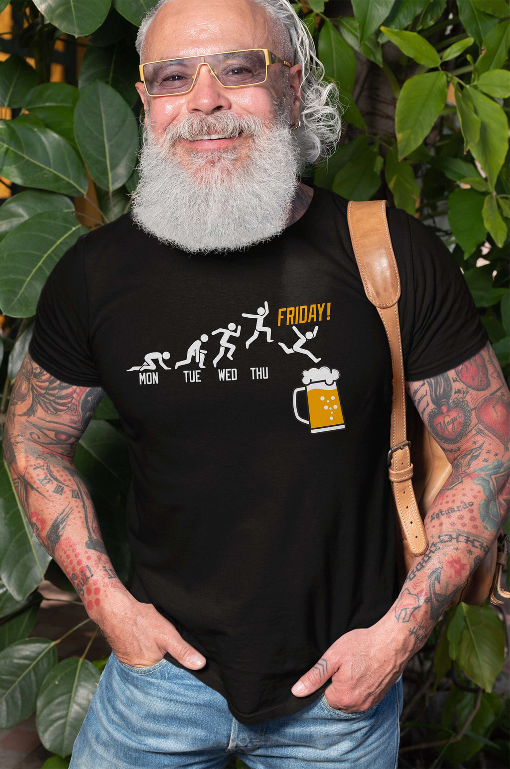 Men's Funny Drinking pub T-shirt Weekend days Friday bar product image 2