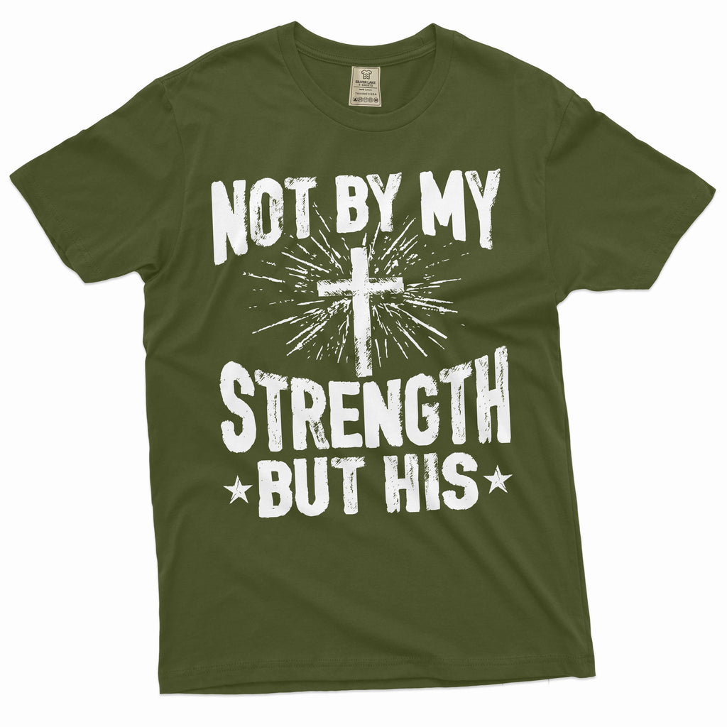 Jesus T-Shirt Not My Strength But His Christian Gifts God product image 4