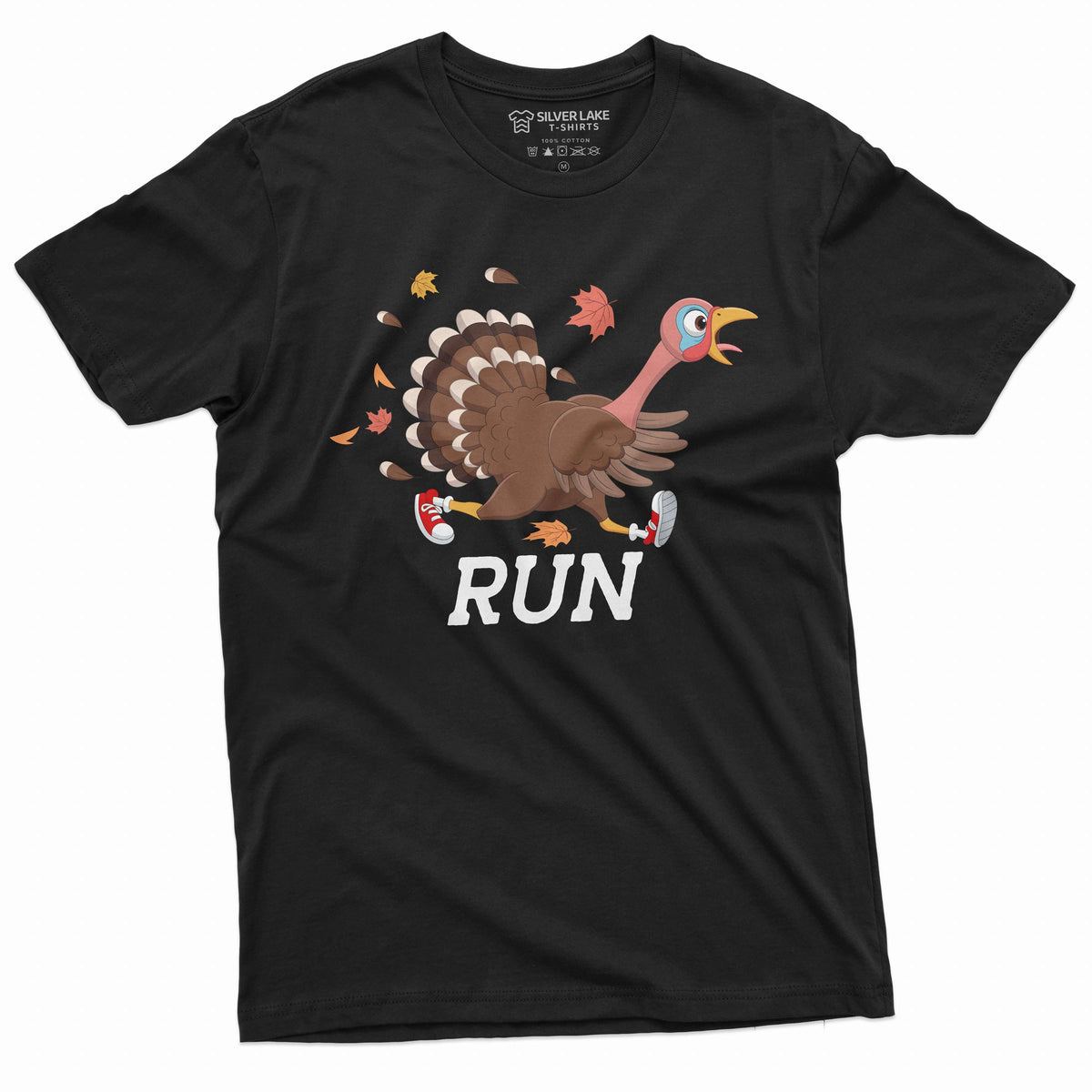 Thanksgiving funny shirt turkey running t-shirt run dinner product image 1