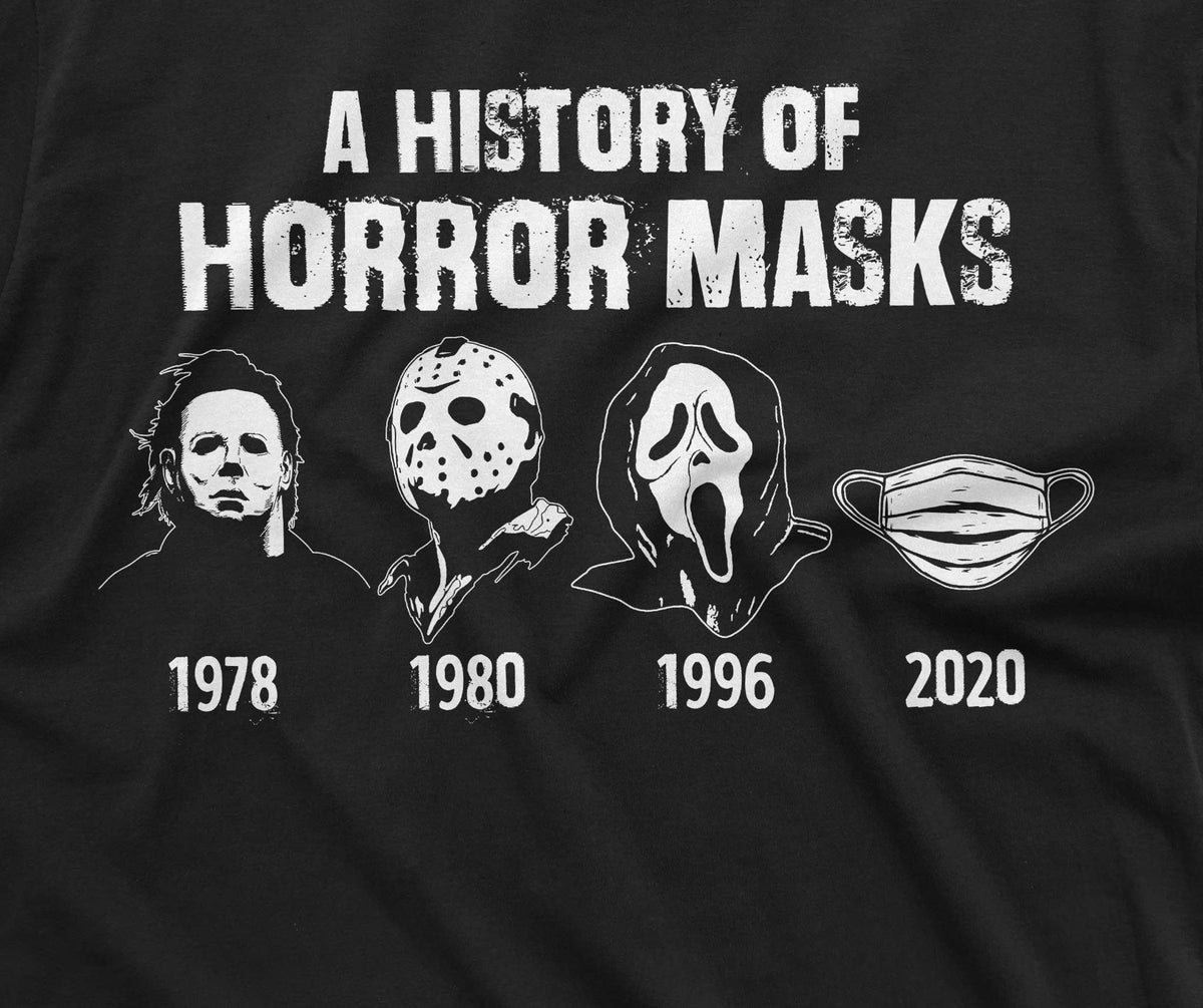A History Of Horror Masks Shirt Halloween Movie Inspired product image 2