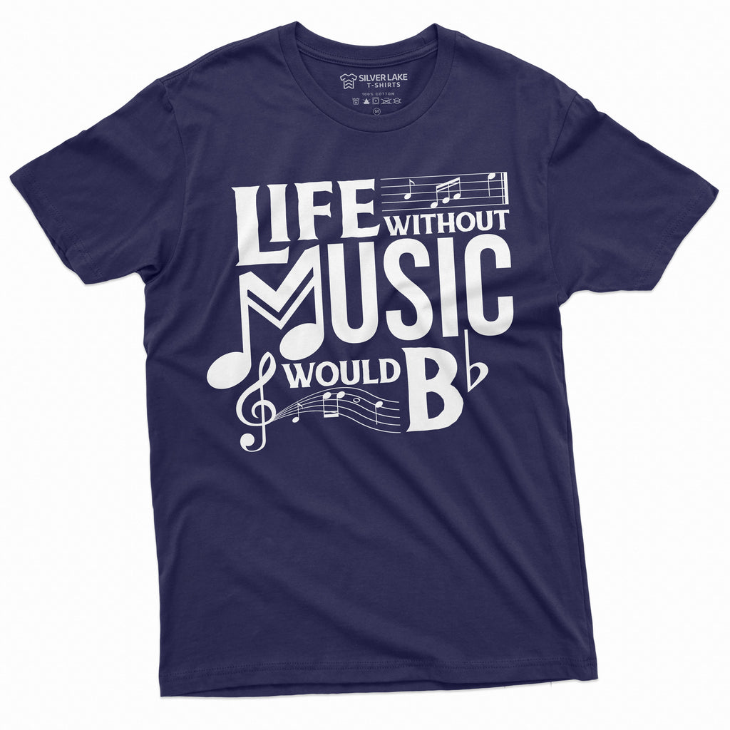 band t-shirt Life without music would be boring Tee Musical product image 1