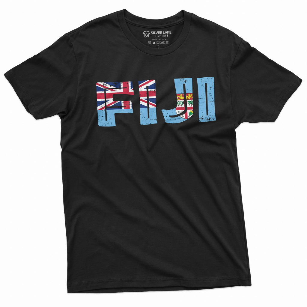 Men's Fiji Shirt Patriotic National Flag Tee Fijian Gifts product image 1