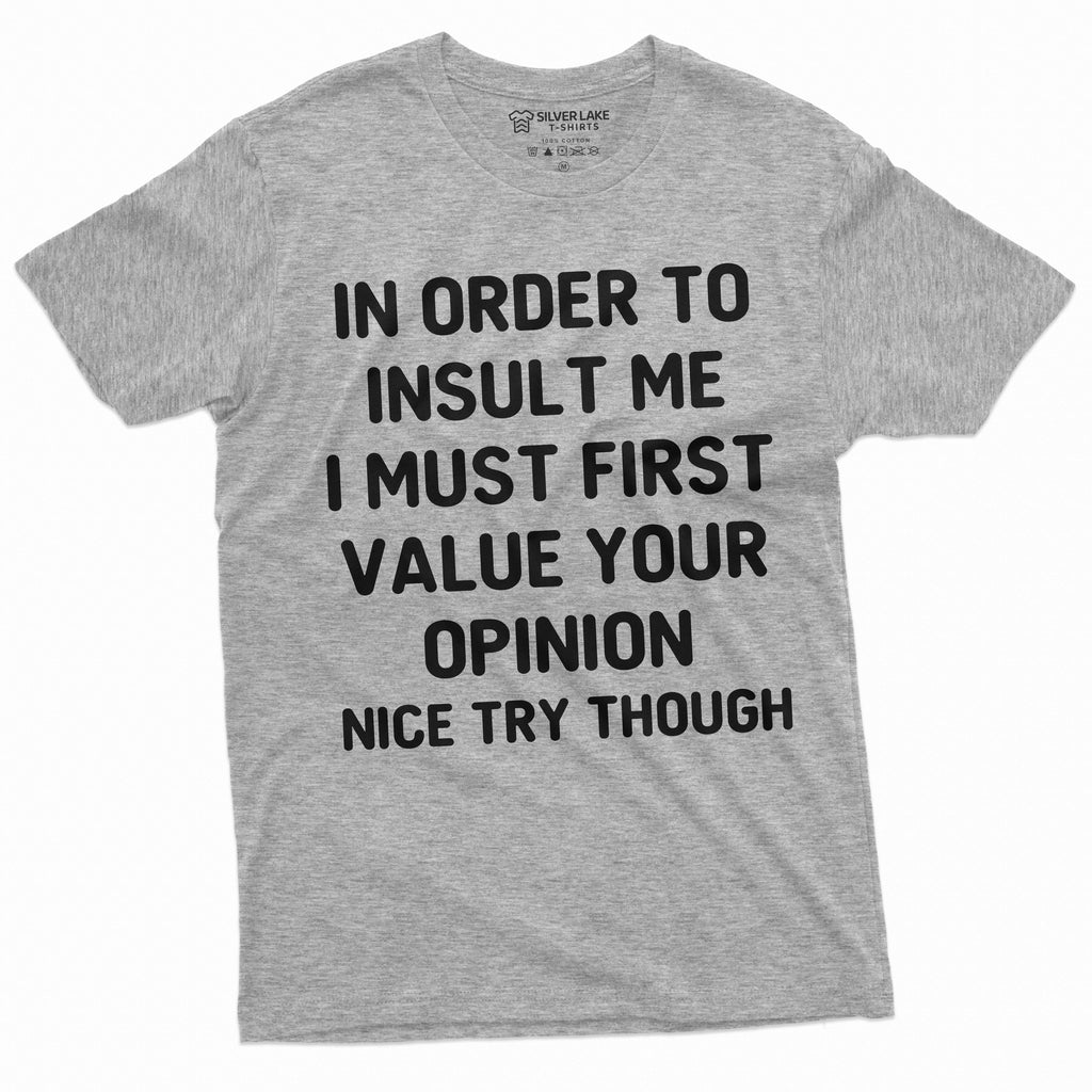 Opinion Funny T-shirt Value your Mens Womens Unisex Tee product image 10