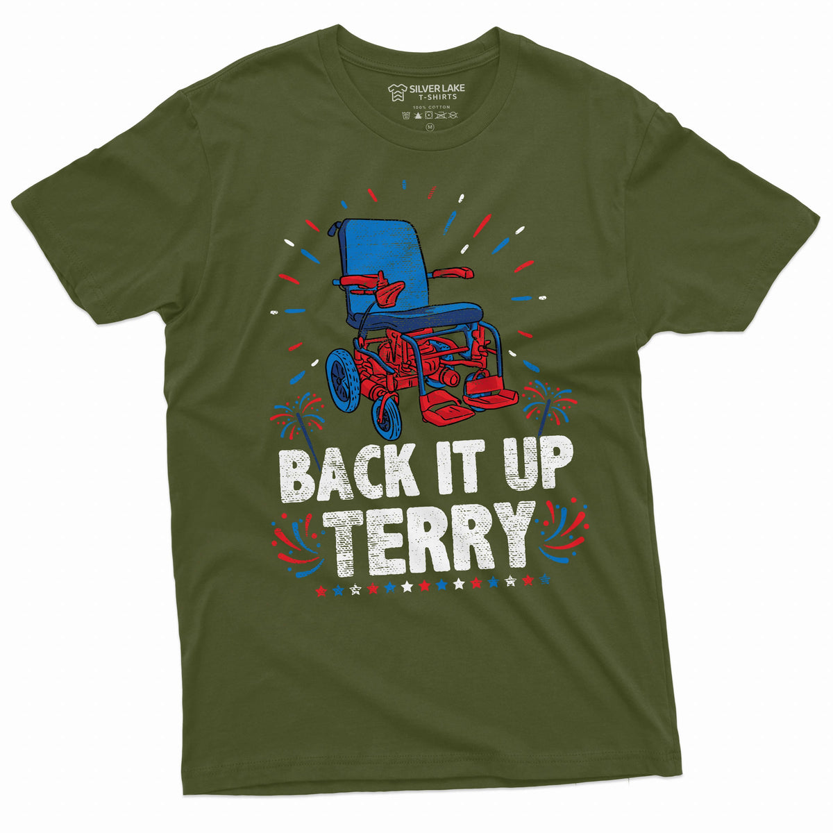 Men's funny 4th of July T-shirt Back it up Terry popular product image 4