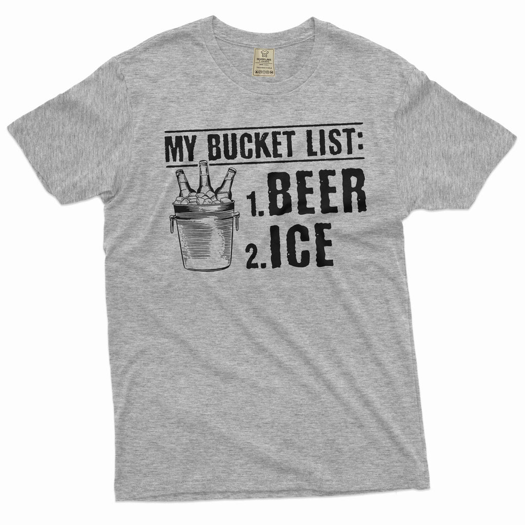 Men's funny papa grandpa T-shirt bucket list beer ice tee product image 5