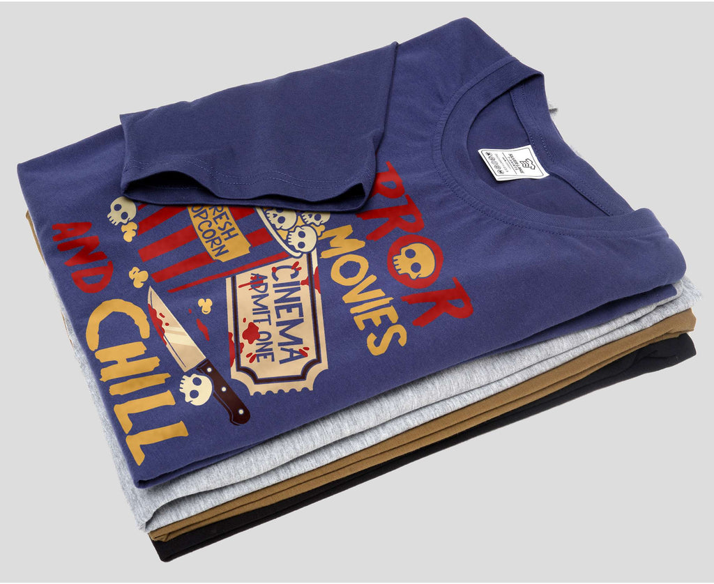 Horror Movies and Chill Shirt Scary Movie Night Halloween product image 6