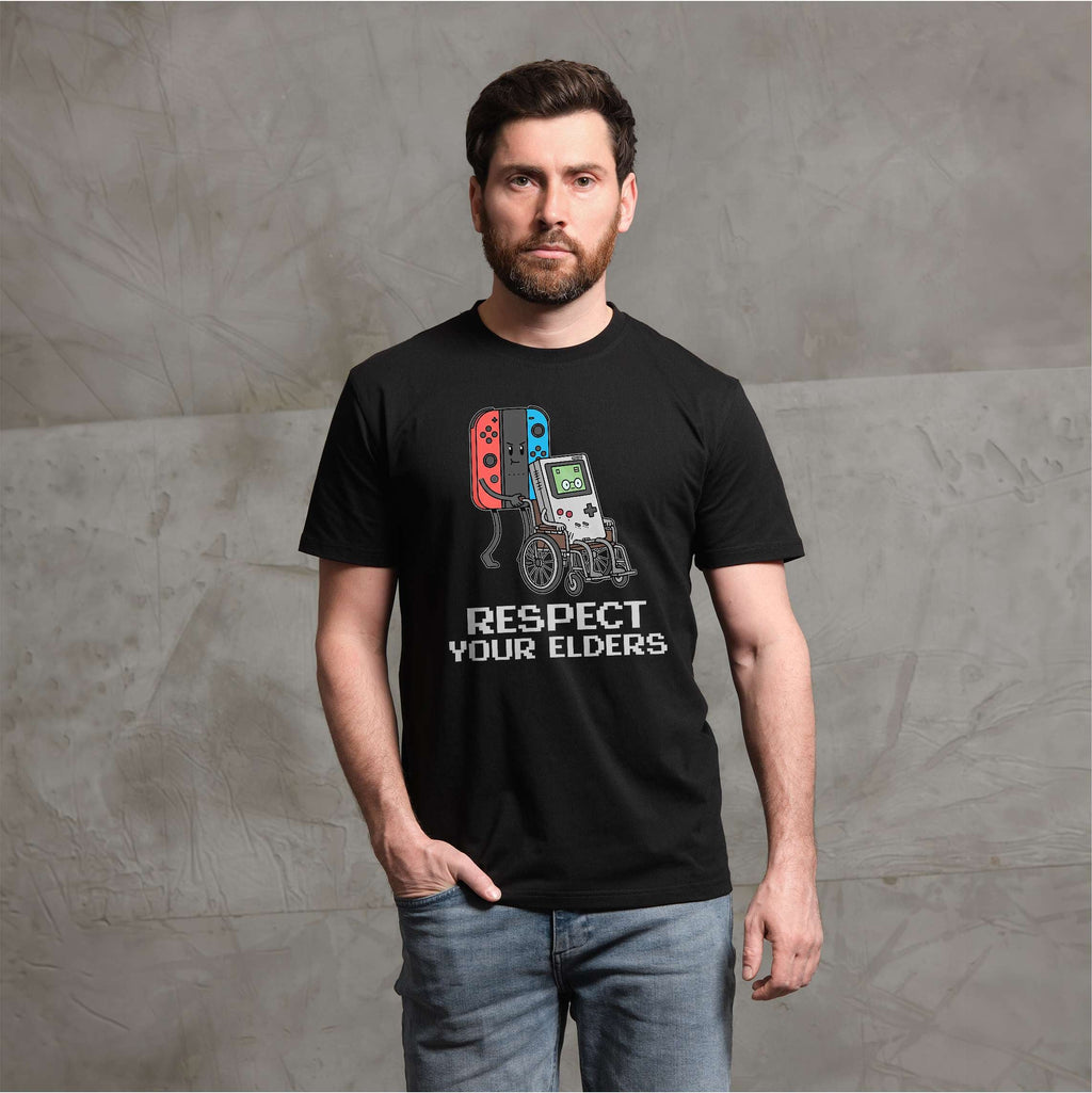 Men's funny video gaming classic gamer T-shirt respect your product image 2