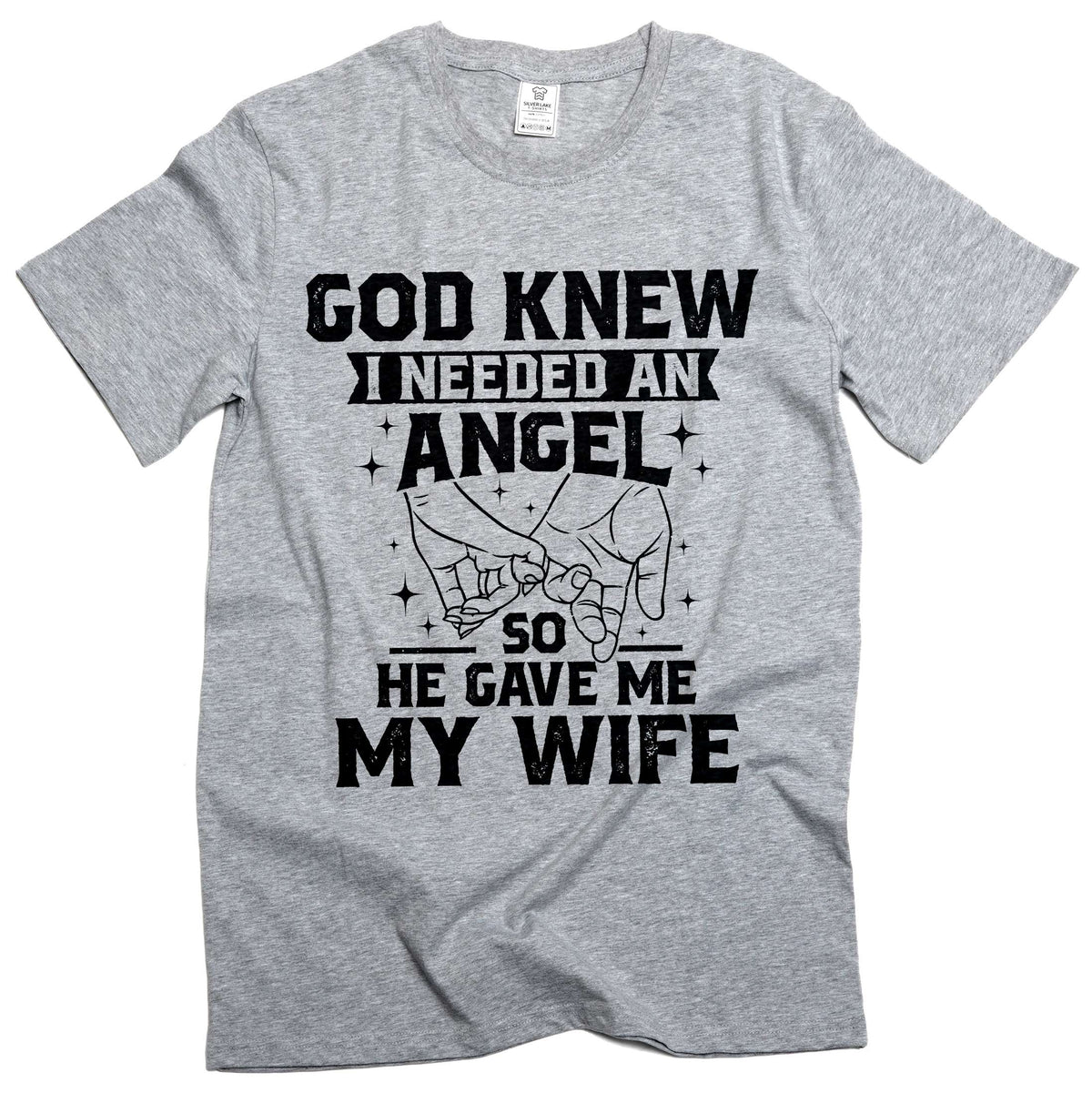 Men's Husband T-shirt Angel Wife Tee Shirts Family Cute product image 5