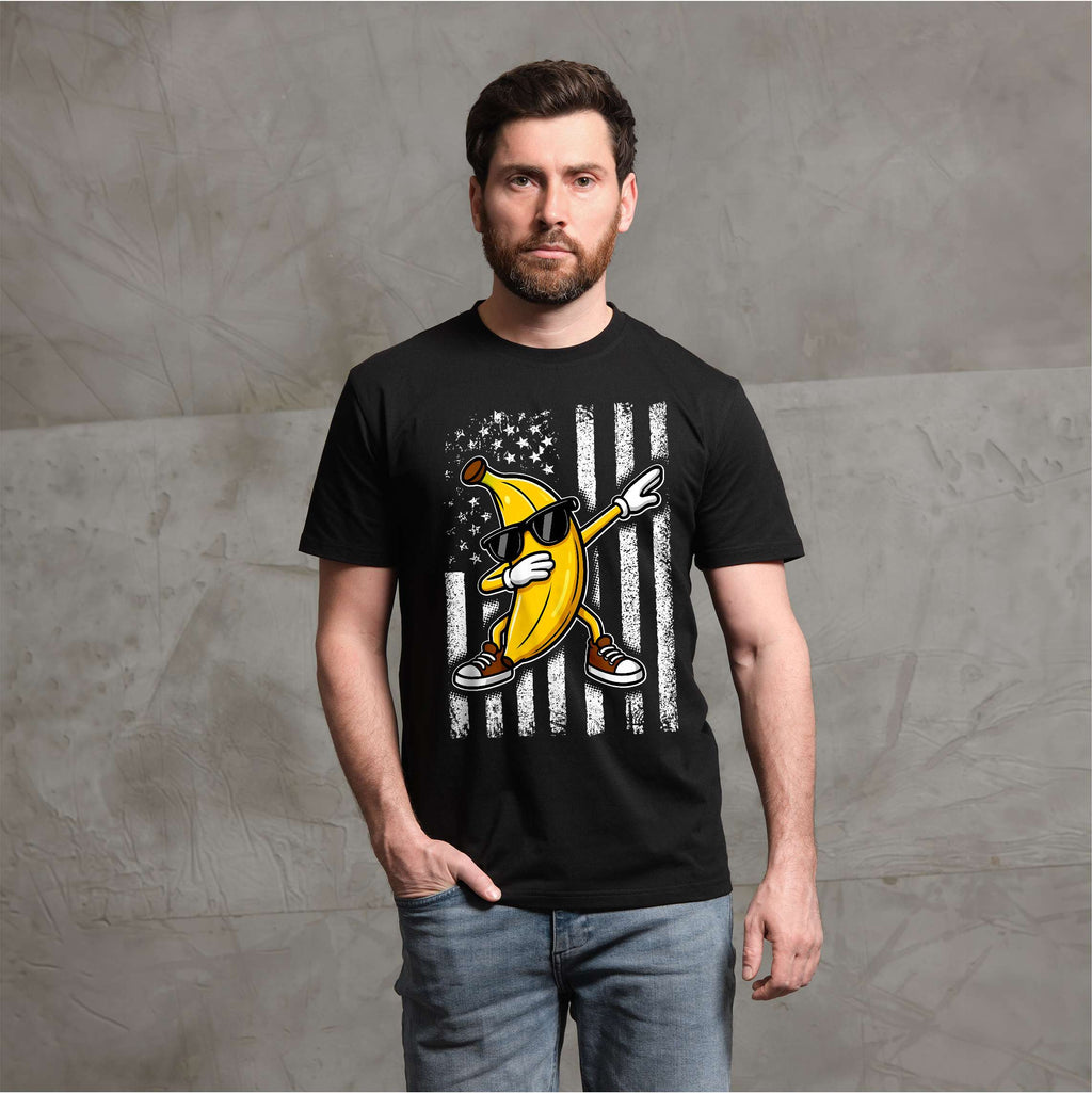 USA Banana Flag Tee America Patriotic Shirt Funny Humorous product image 2