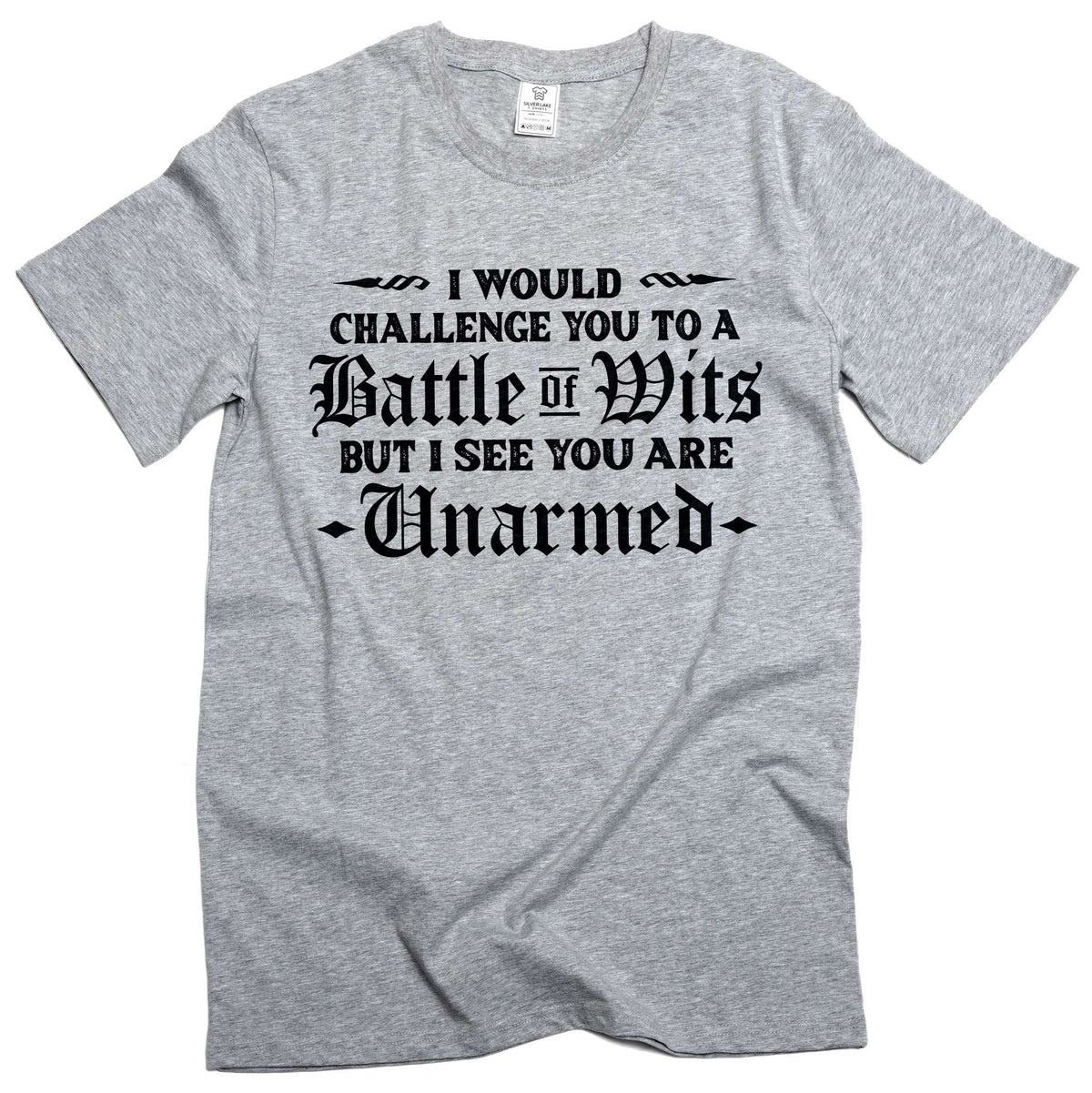Funny insult dual battle of wits T-shirt humorous birthday product image 5