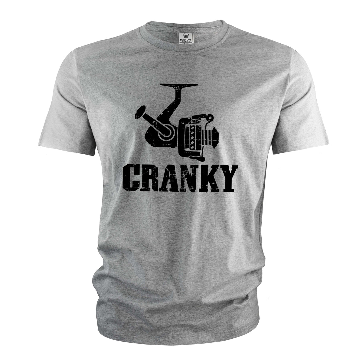 Men's Funny Fishing T-shirt Cranky reel papa dad grandpa product image 5