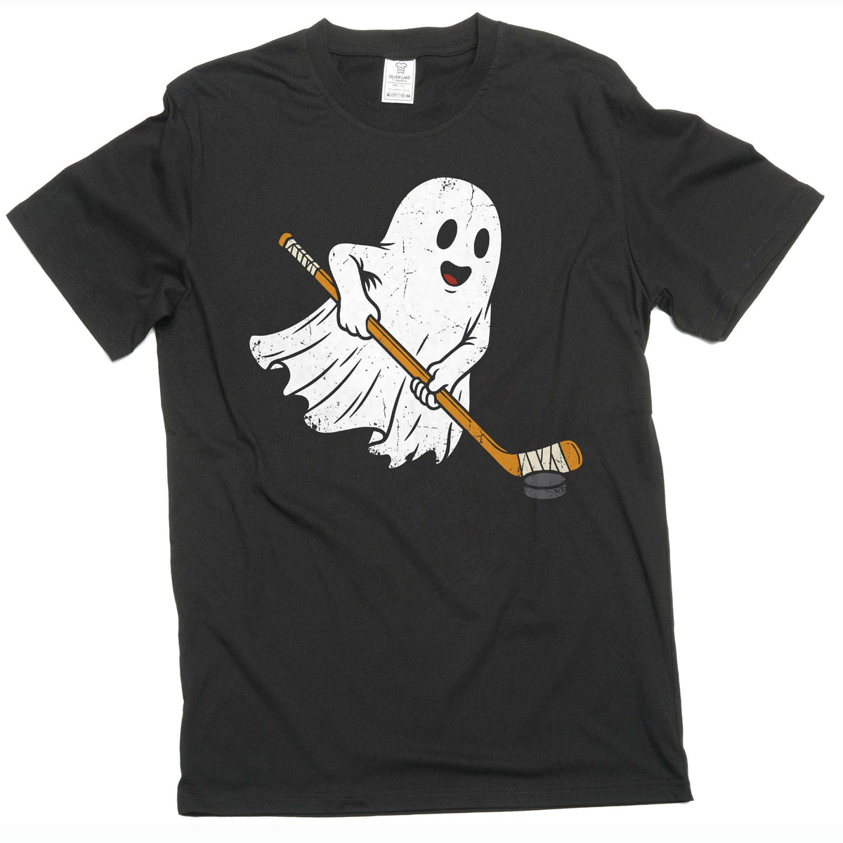 Ghost Hockey Shirt Funny Halloween Ice Player Puck Sports product image 1