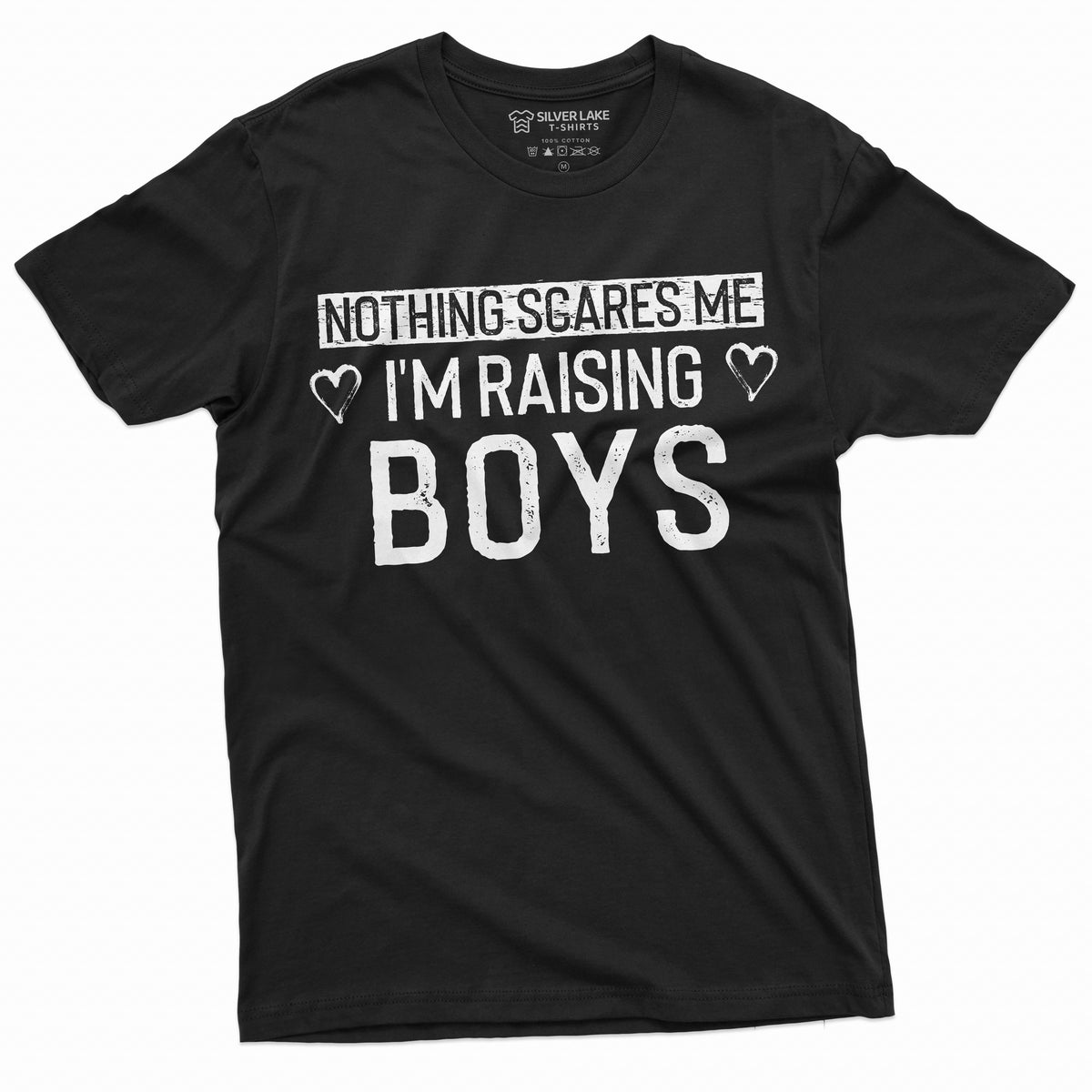 Nothing Scares me I am raising Boys Mom T-shirt Mother of product image 9