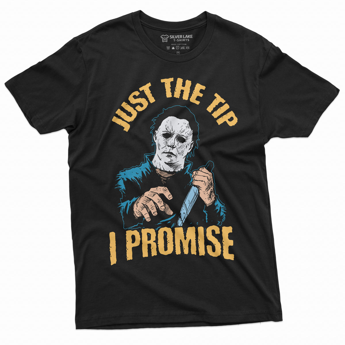 Horror Movie Halloween T-shirt Just the Tip I promise Knife product image 8
