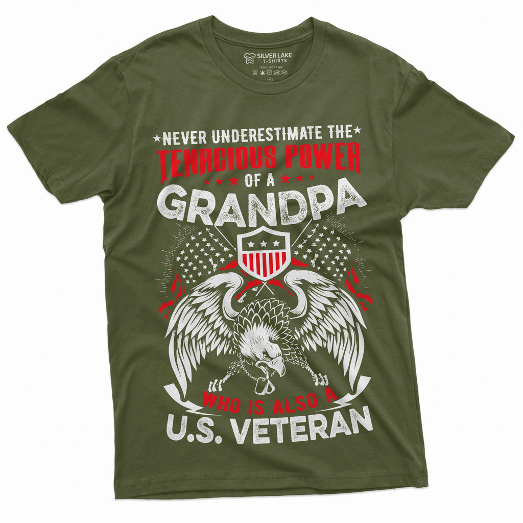 Grandpa T-shirt veteran's day Grandfather Tee shirt US product image 4