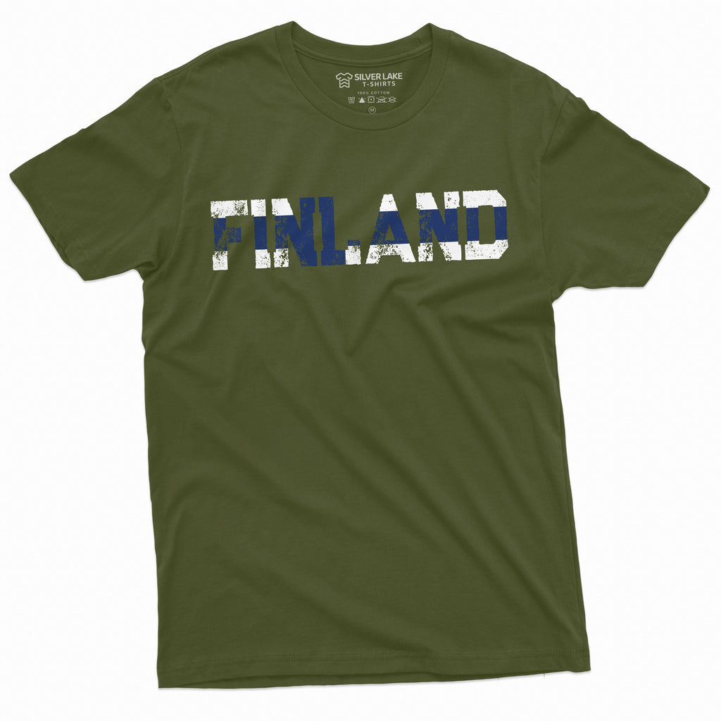 FINLAND T-shirt Suomi Mens Tee Finnish Flag Coat of arms product image 10