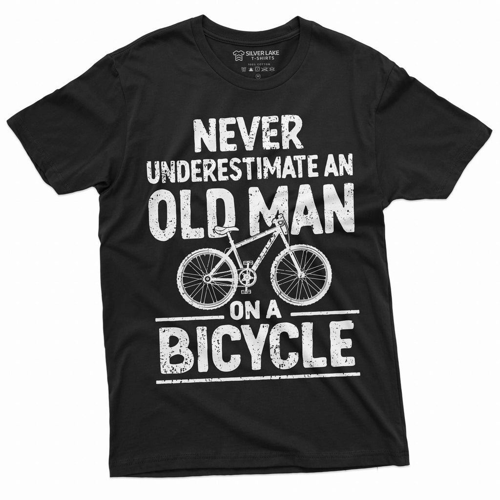 Men's Funny Grandpa Papa Bicycle T-shirt Biker bike product image 1