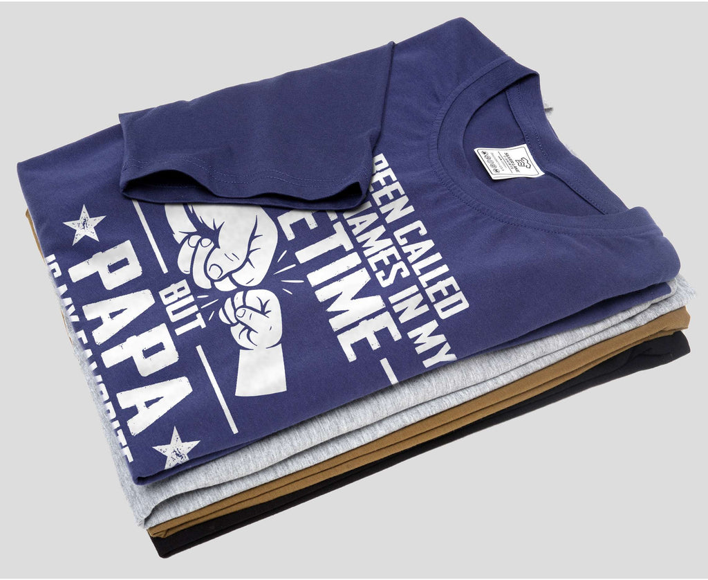 Men's papa T-shirt grandpa dad father grandkids father's product image 6