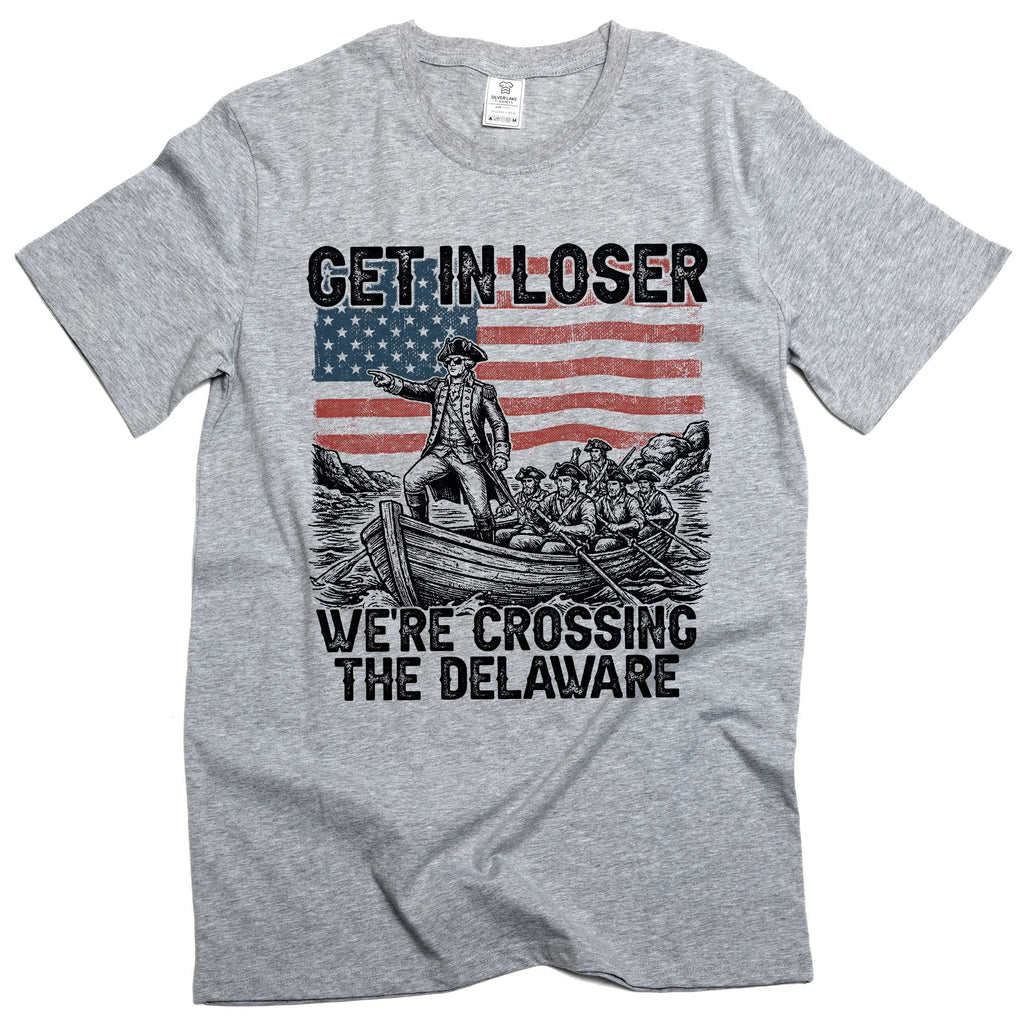 Men's Funny We're Crossing The Delaware Graphic T-Shirt 4th product image 5