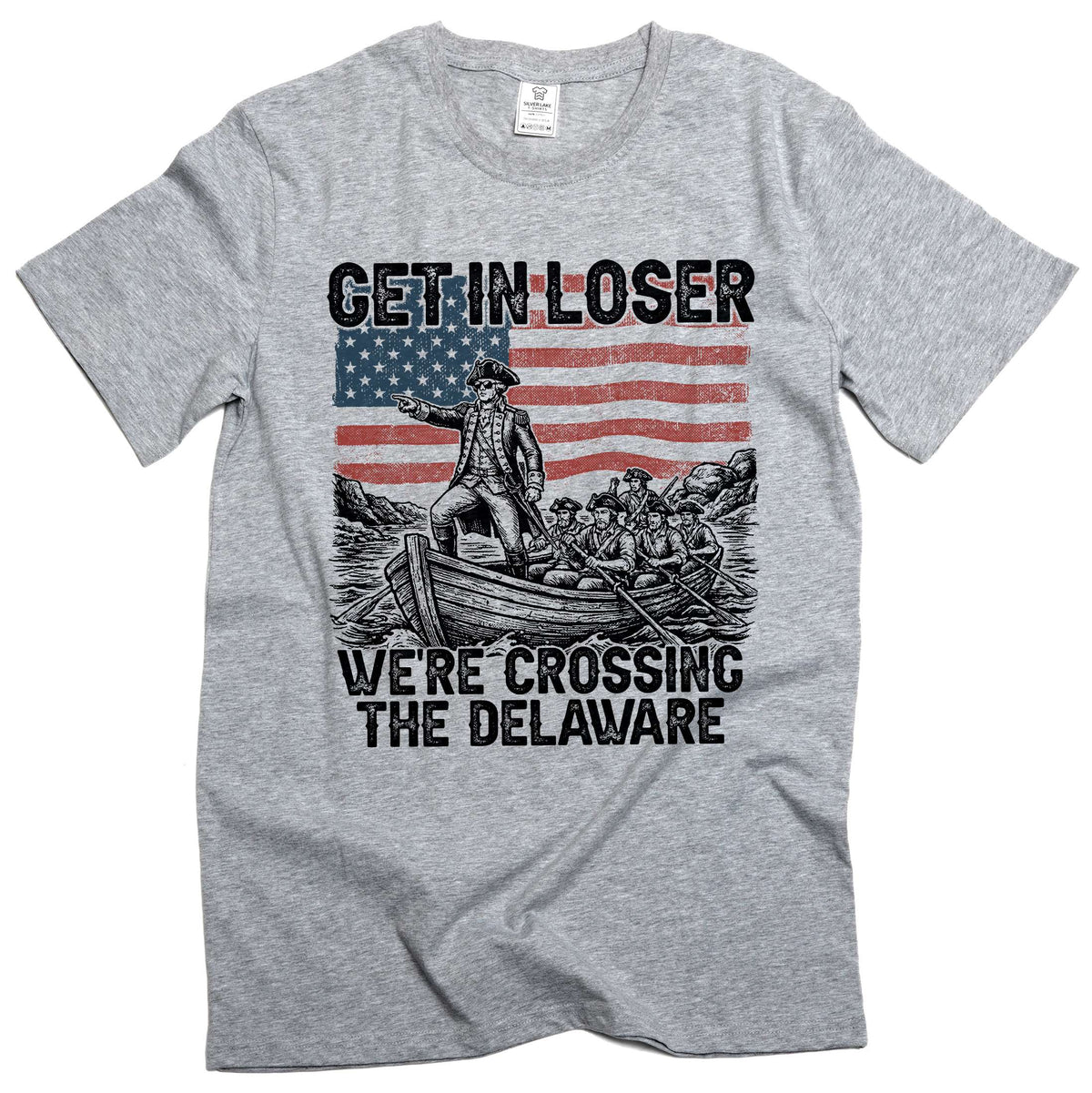 Men's Funny We're Crossing The Delaware Graphic T-Shirt 4th product image 5